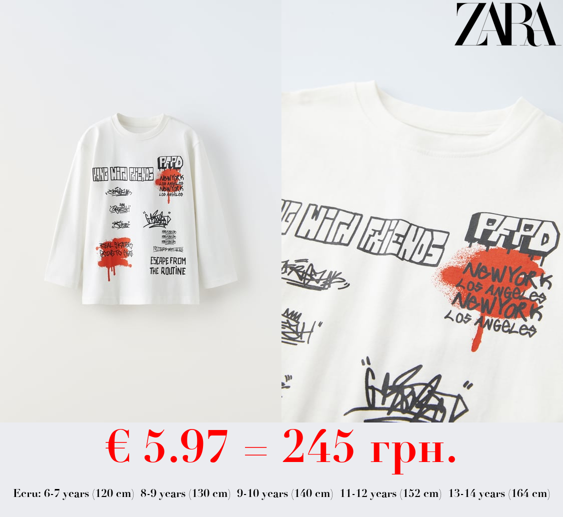 GRAFFITI PRINT T-SHIRT