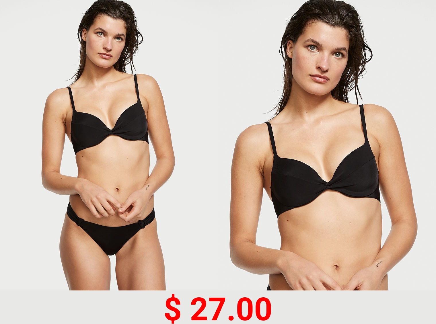 Mix-and-Match Twist Removable Push-Up Bikini Top