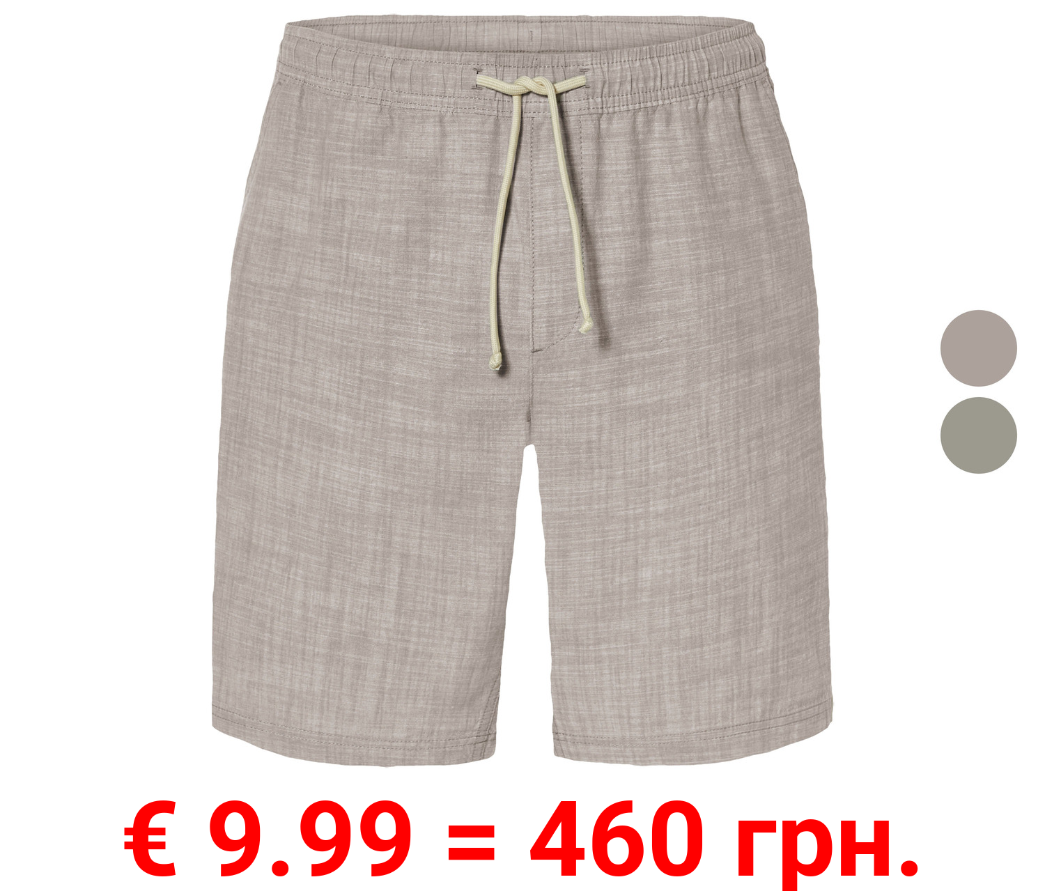 LIVERGY® Herren Bermuda aus reiner Baumwolle