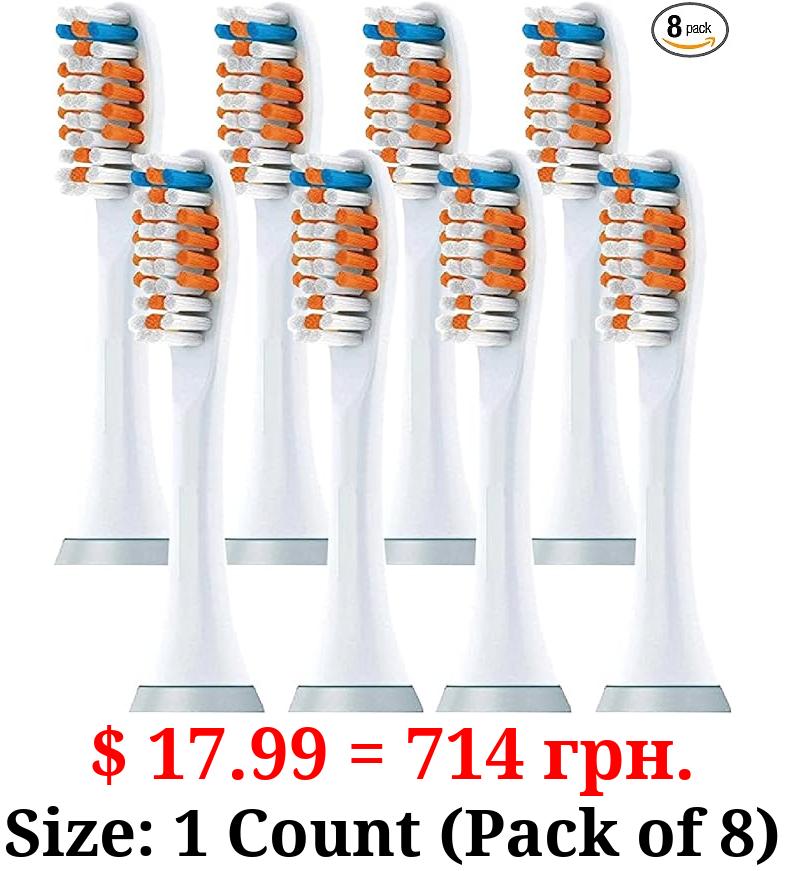 Pearl Enterprises Compatible with Philips Sonicare Replacement Brush Head Electric Toothbrush Heads, for Phillips Sonic Care Powered Power Up C1 C2 C3 Optimal Plaque Control