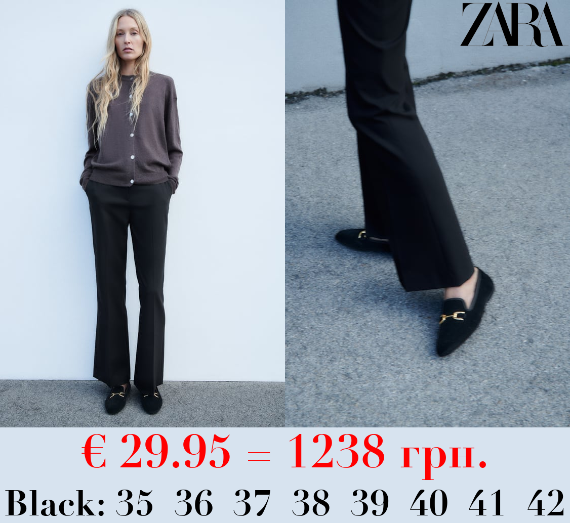 EMBELLISHED VELVET LOAFERS