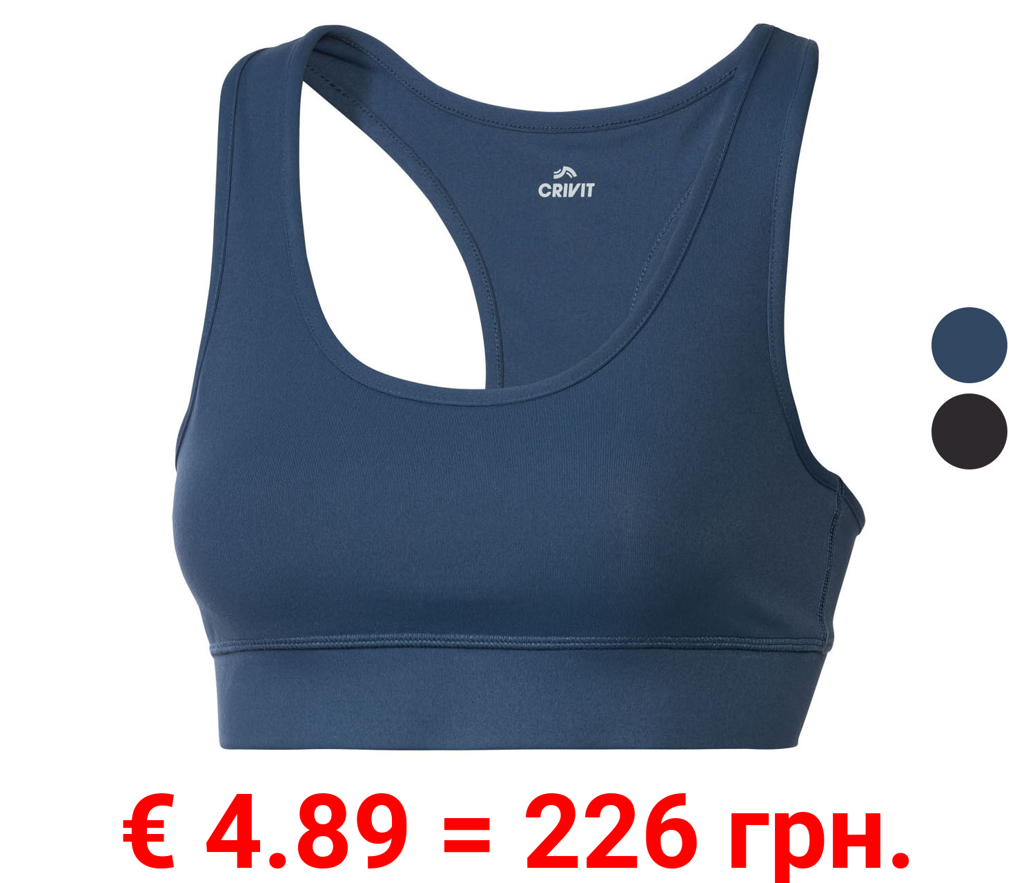 CRIVIT Damen Sportbustier, Medium-Level, mit formendem Effekt