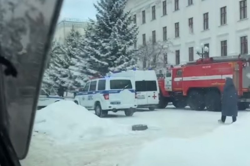 Администрацию Хабаровска снова эвакуировали