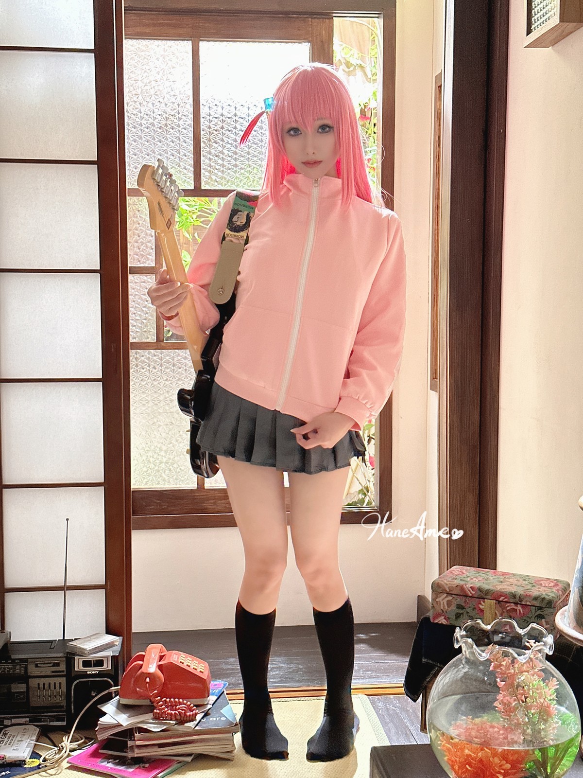 Cosplay 雨波HaneAme Bocchi 孤獨搖滾 28
