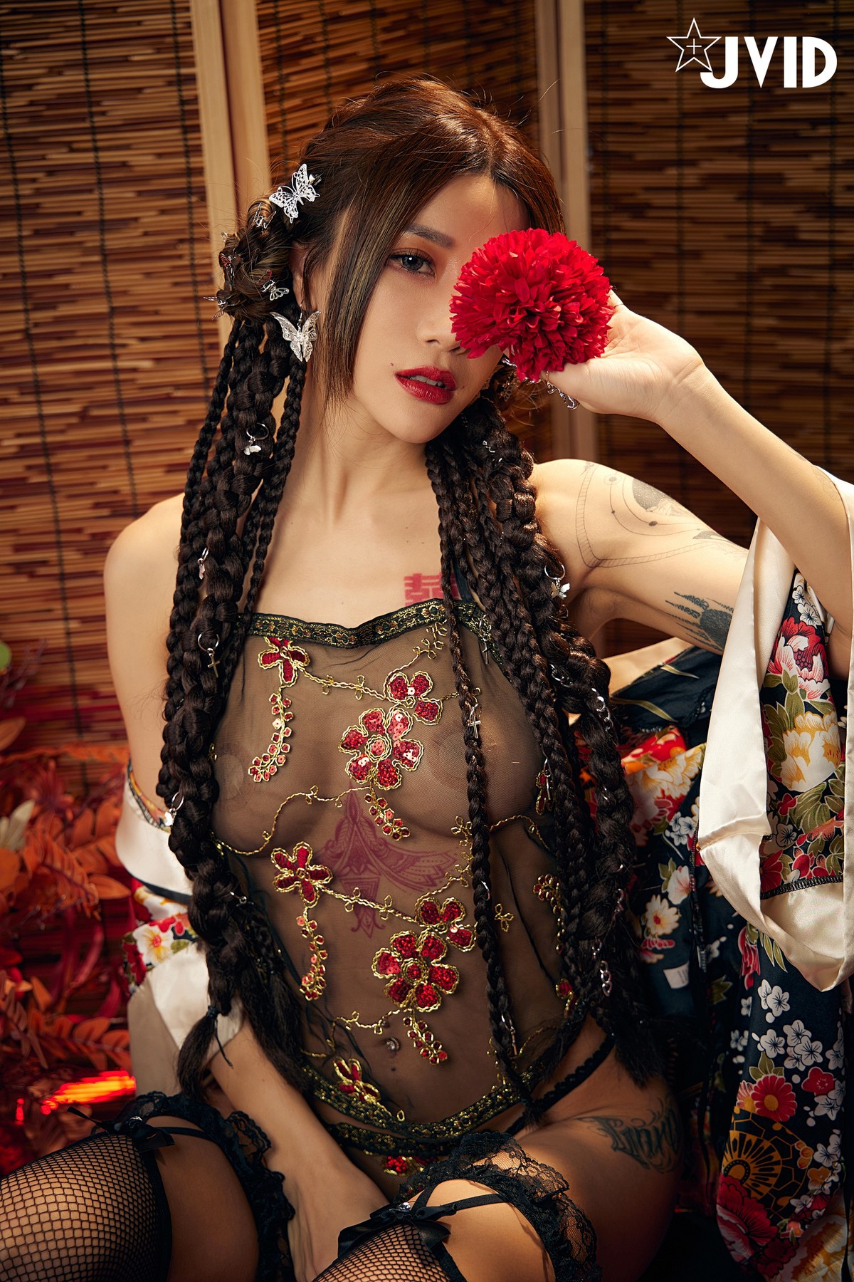 JVID精品 聖上寵幸首選～傾國傾城囍媚娘 婀娜多姿 酥胸外露 Set.02 19