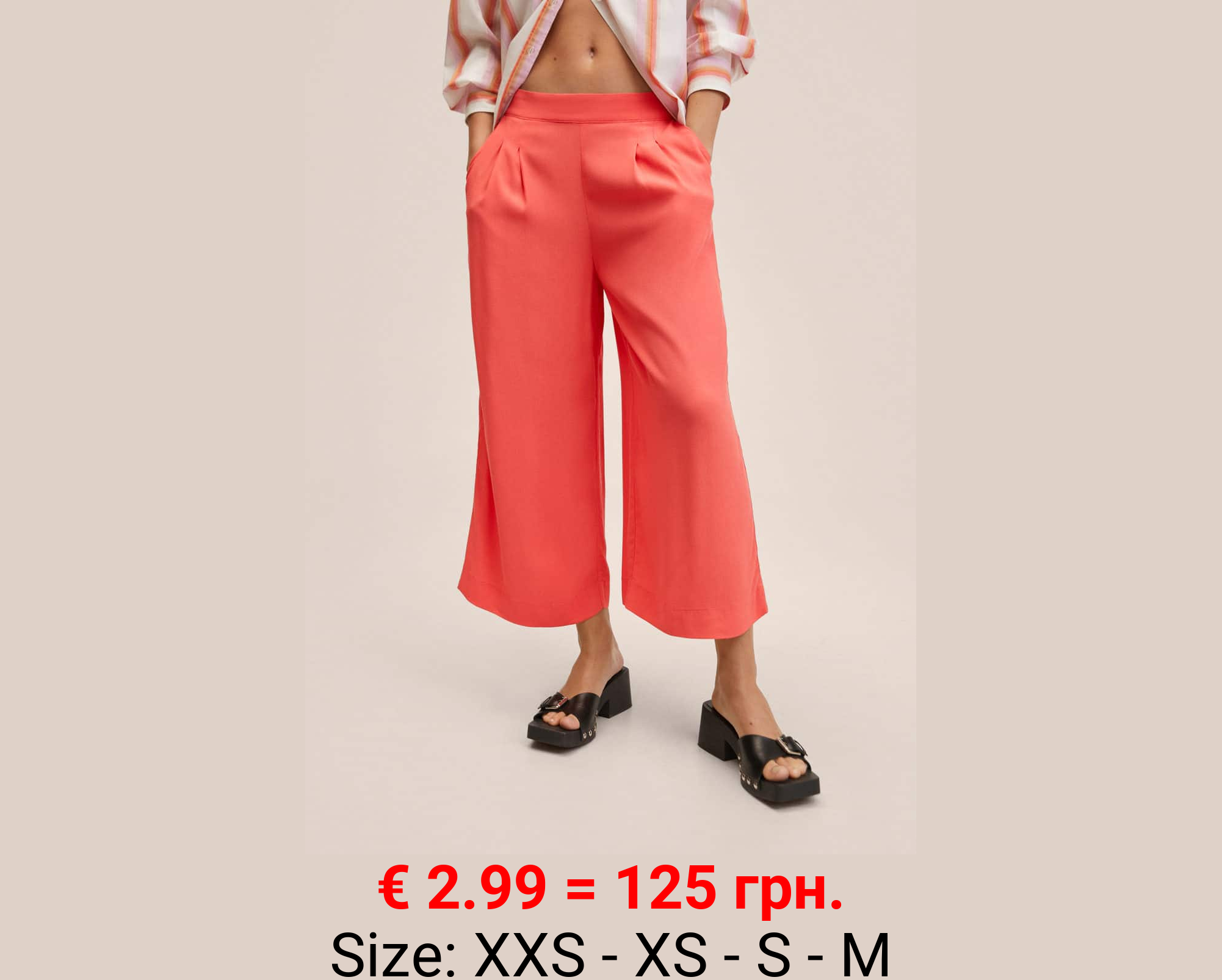 Pantalón culotte fluido