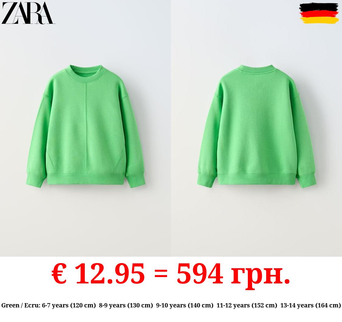 BASIC PLUSH SWEATSHIRT