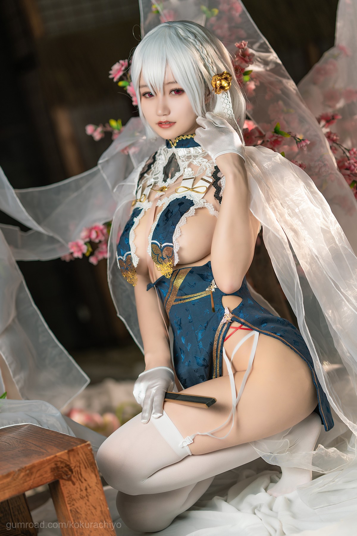 Cosplay 小仓千代 天狼星旗袍 14