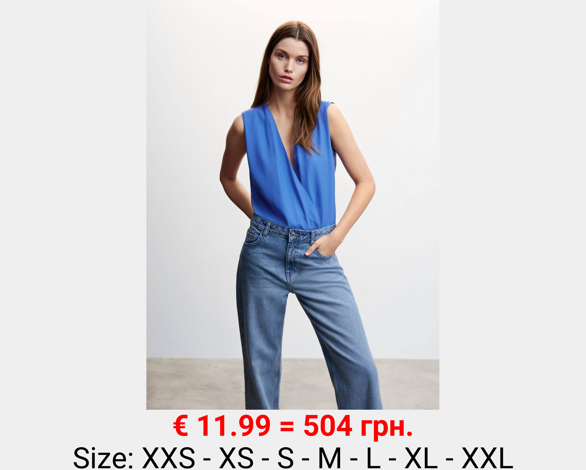 Blusa cruzada lyocell