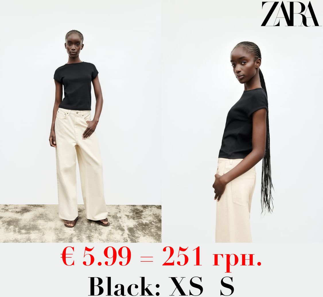 RIBBED COTTON T-SHIRT