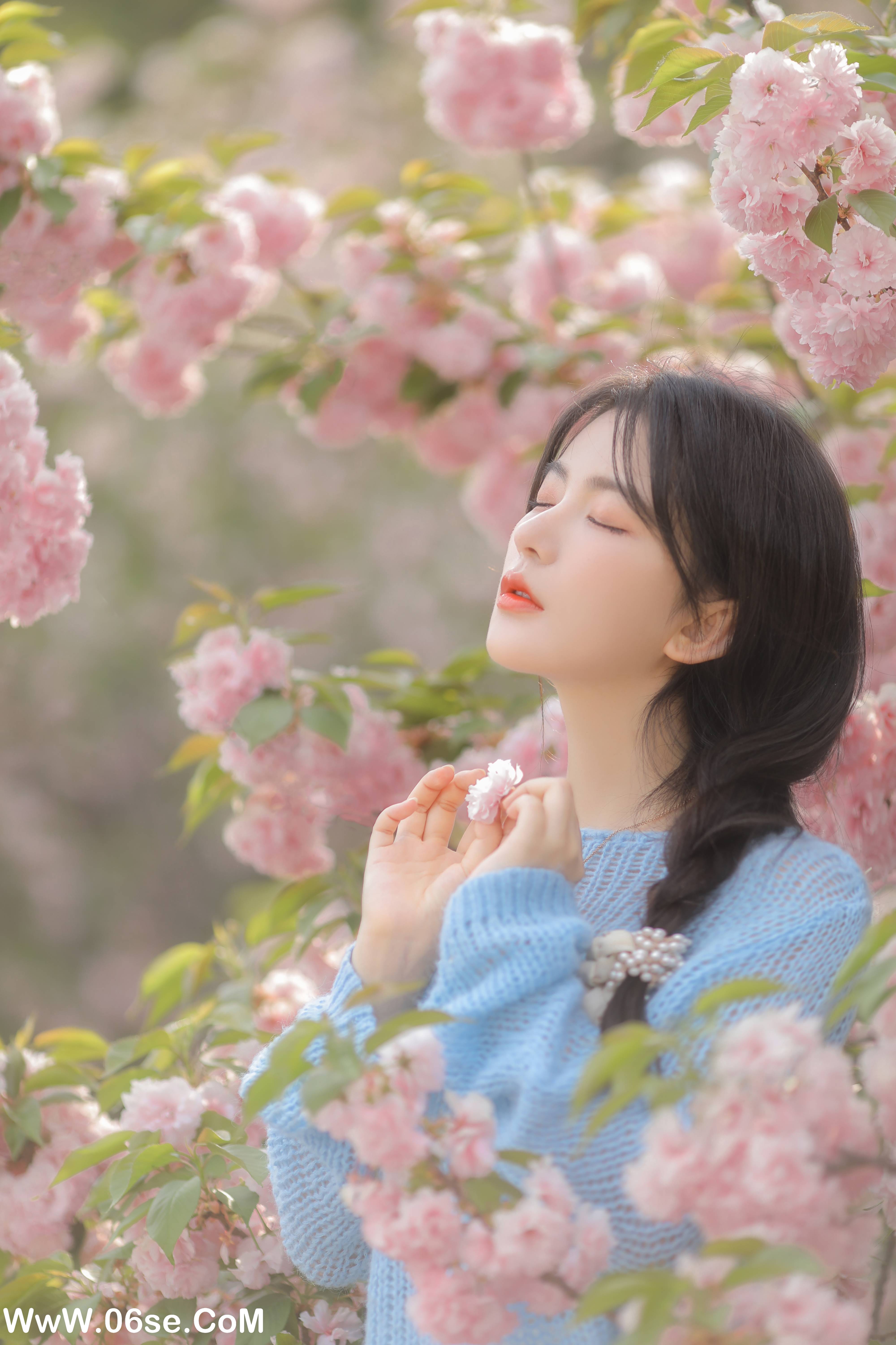 图片[6]-[YITUYU艺图语]2022.06.22 粉蓝晚樱 杨伊墨[29P-121.6M]-六色网