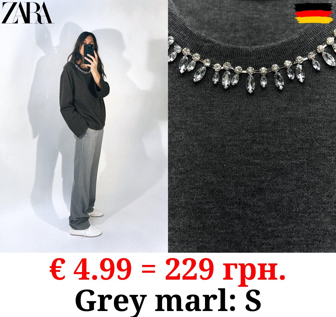 SOFT RHINESTONE SWEATER