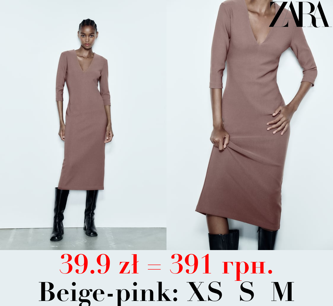 CREPE MIDI DRESS