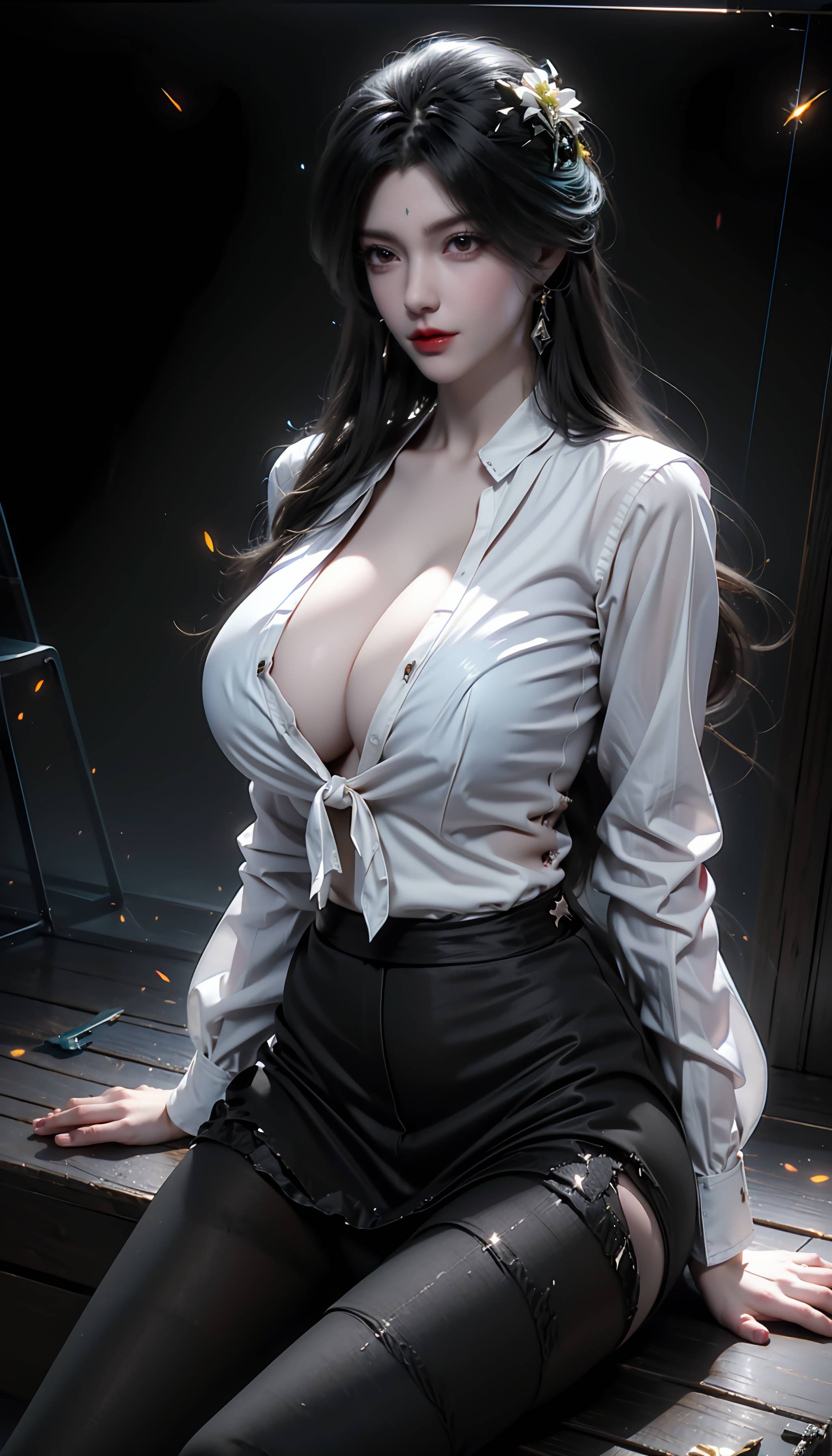 图片[23]-完美世界-柳神 黑丝衬衫-六色网