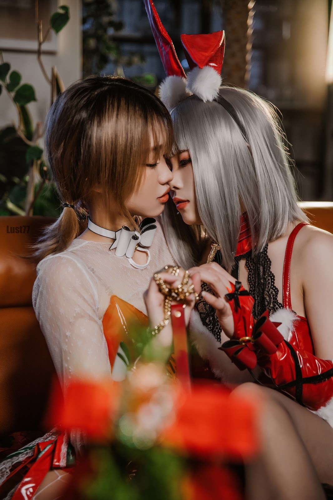 Cosplay 柒柒要乖哦 圣诞双兔 3