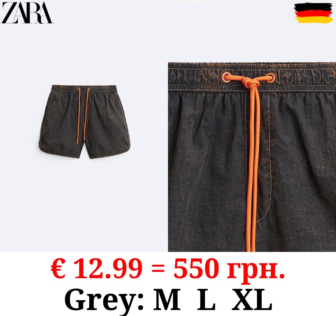 ACID WASH SWIMMING TRUNKS