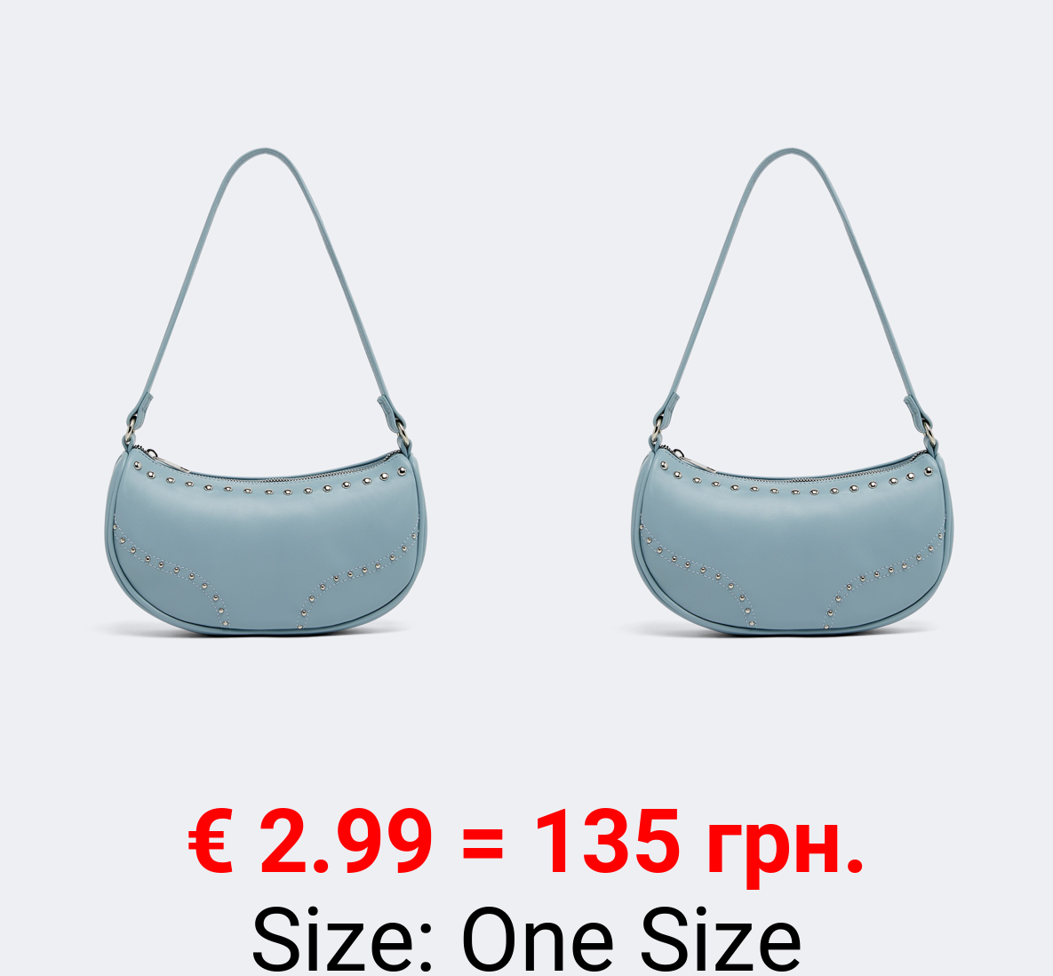 Studded shoulder bag