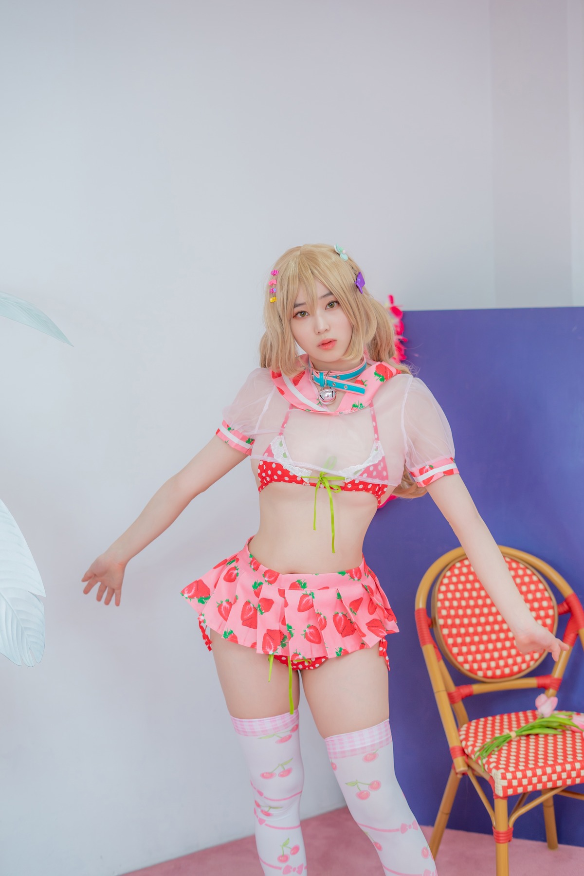 Bambi 밤비, [CreamSoda] Over knee socks Set.01 36