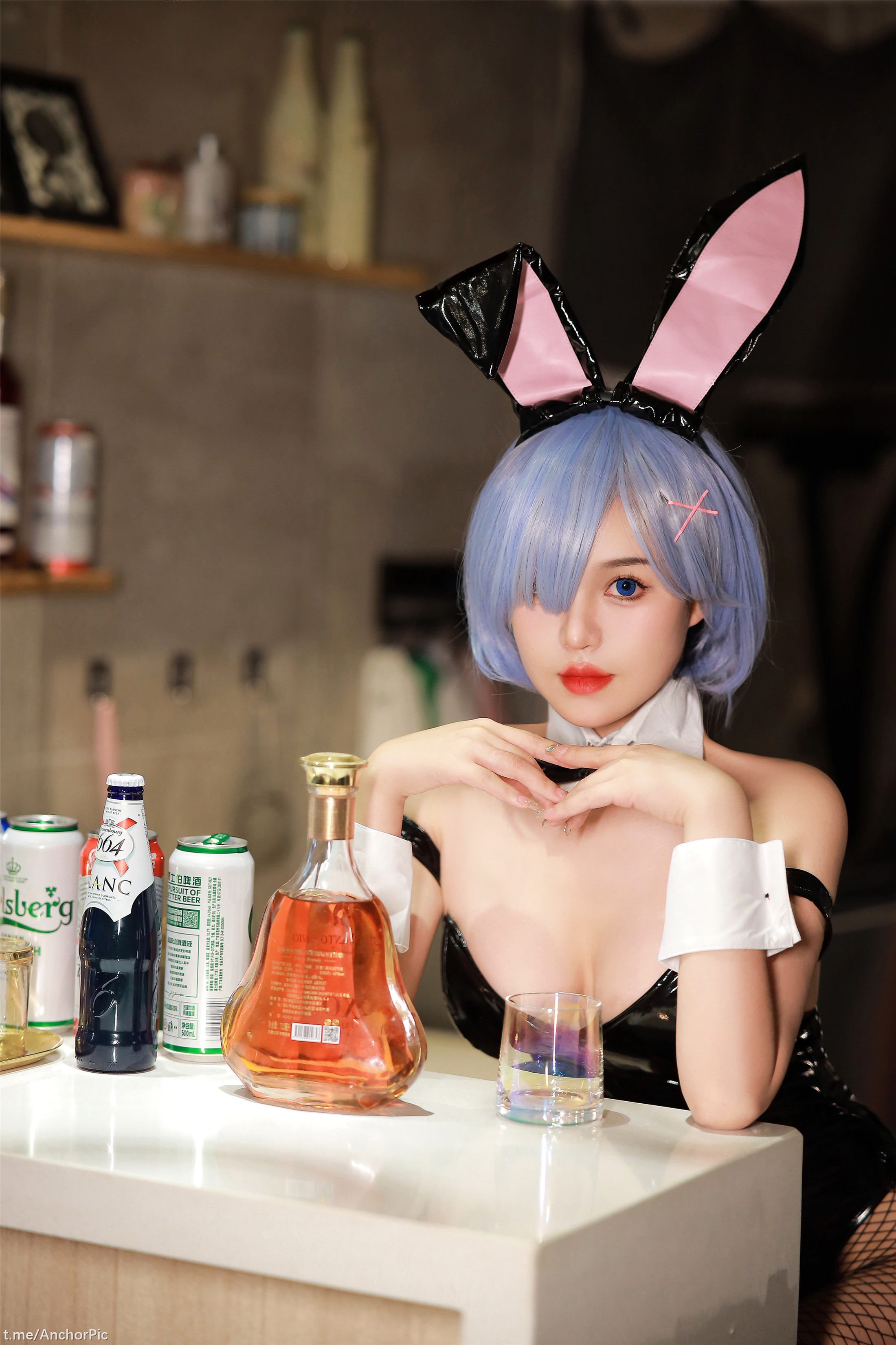 桃暖酱 - 雷姆兔女郎 56P 36