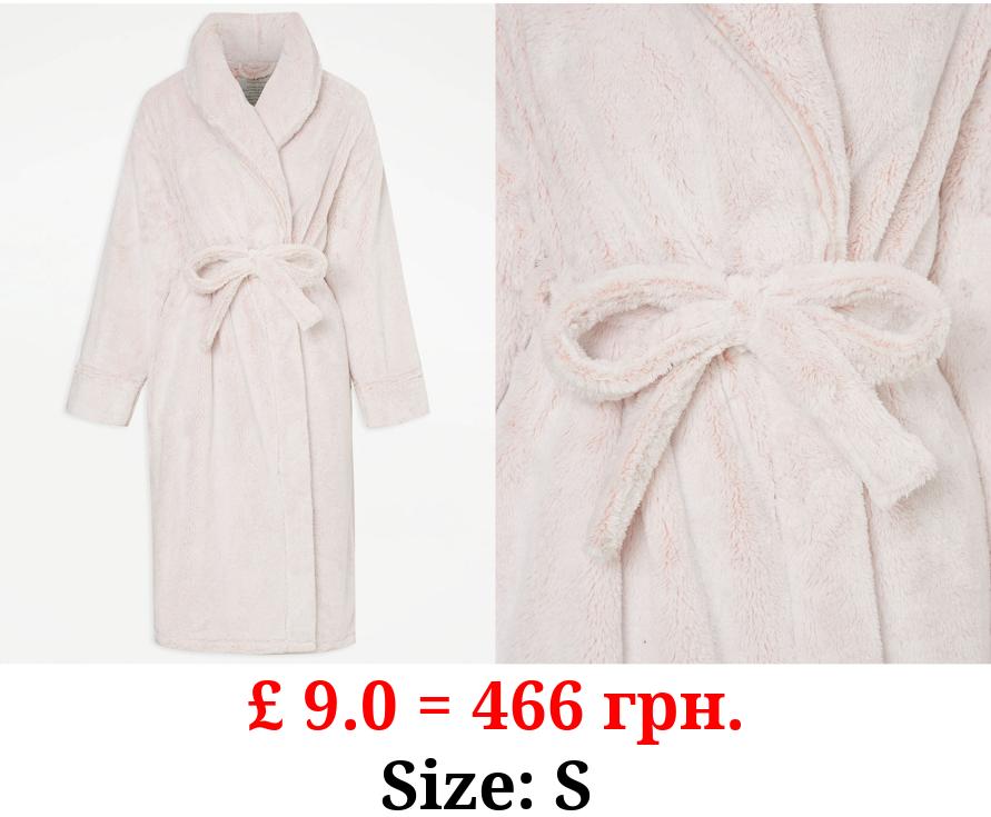 Pink Fleece Dressing Gown
