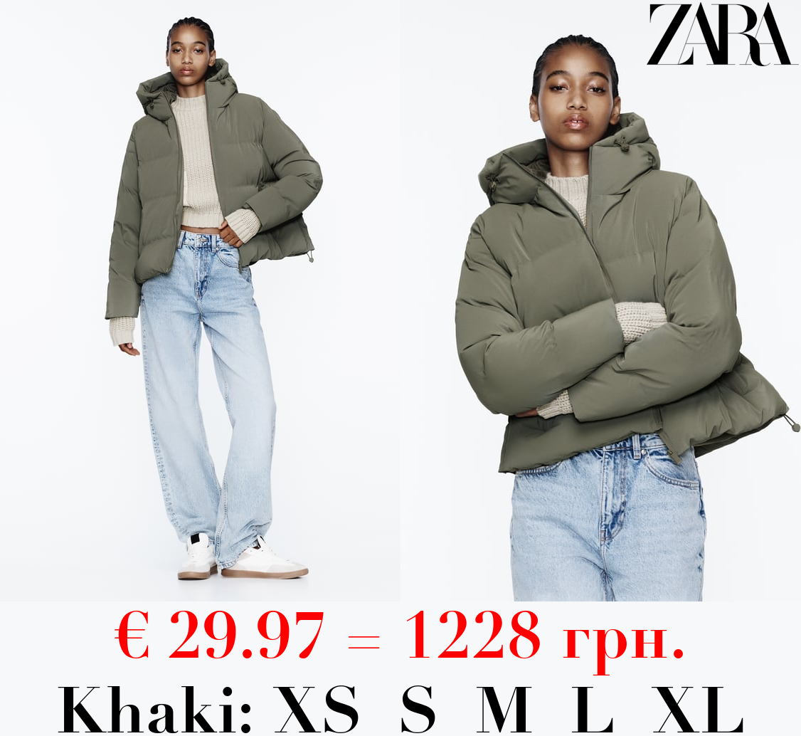 RUBBERISED PUFFER ANORAK
