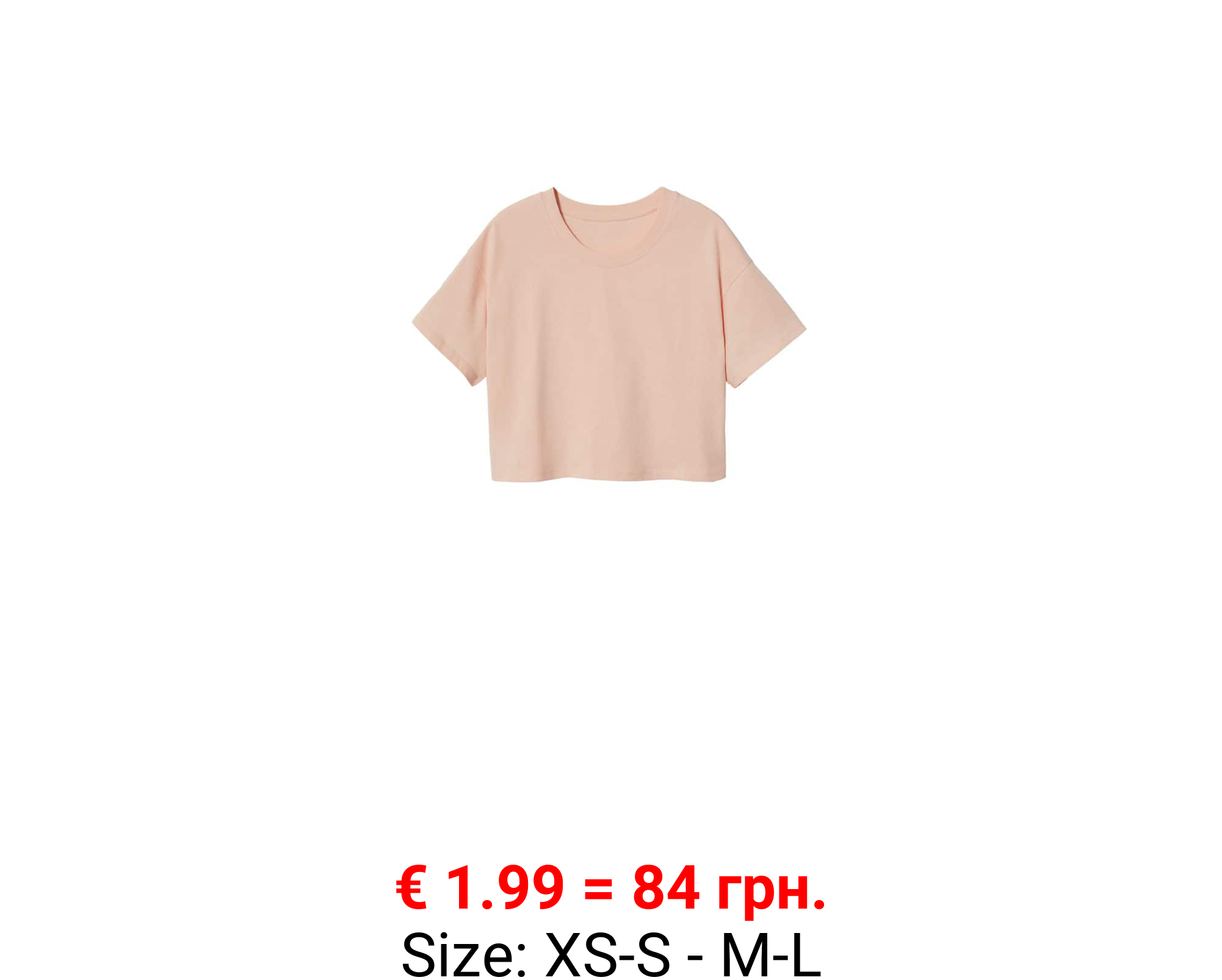 Camiseta crop algodón