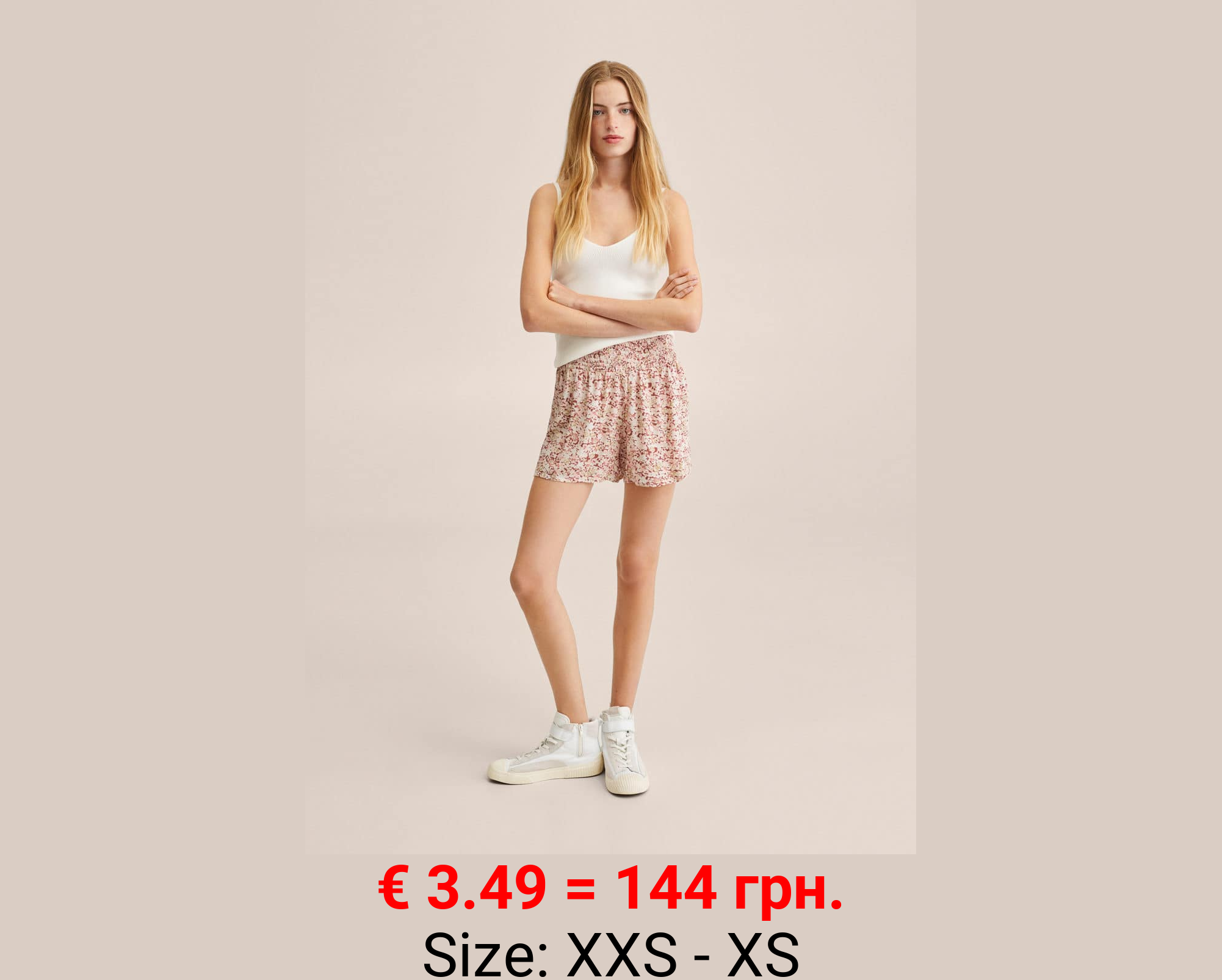 Short estampado floral