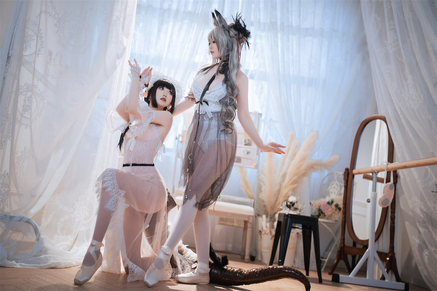 Cosplay 面饼仙儿 半半子 Arknights 黑x森蚺 31