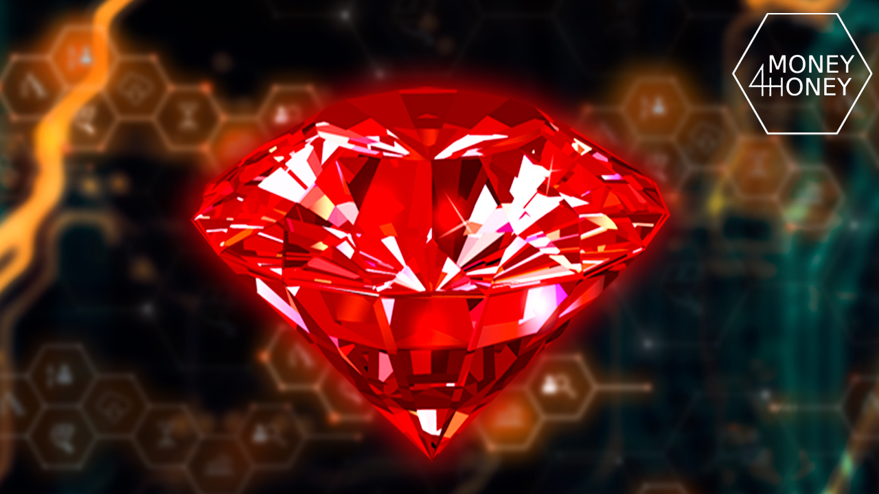 Включи red mix. Красный Алмаз камень. Красный Алмаз вживую.