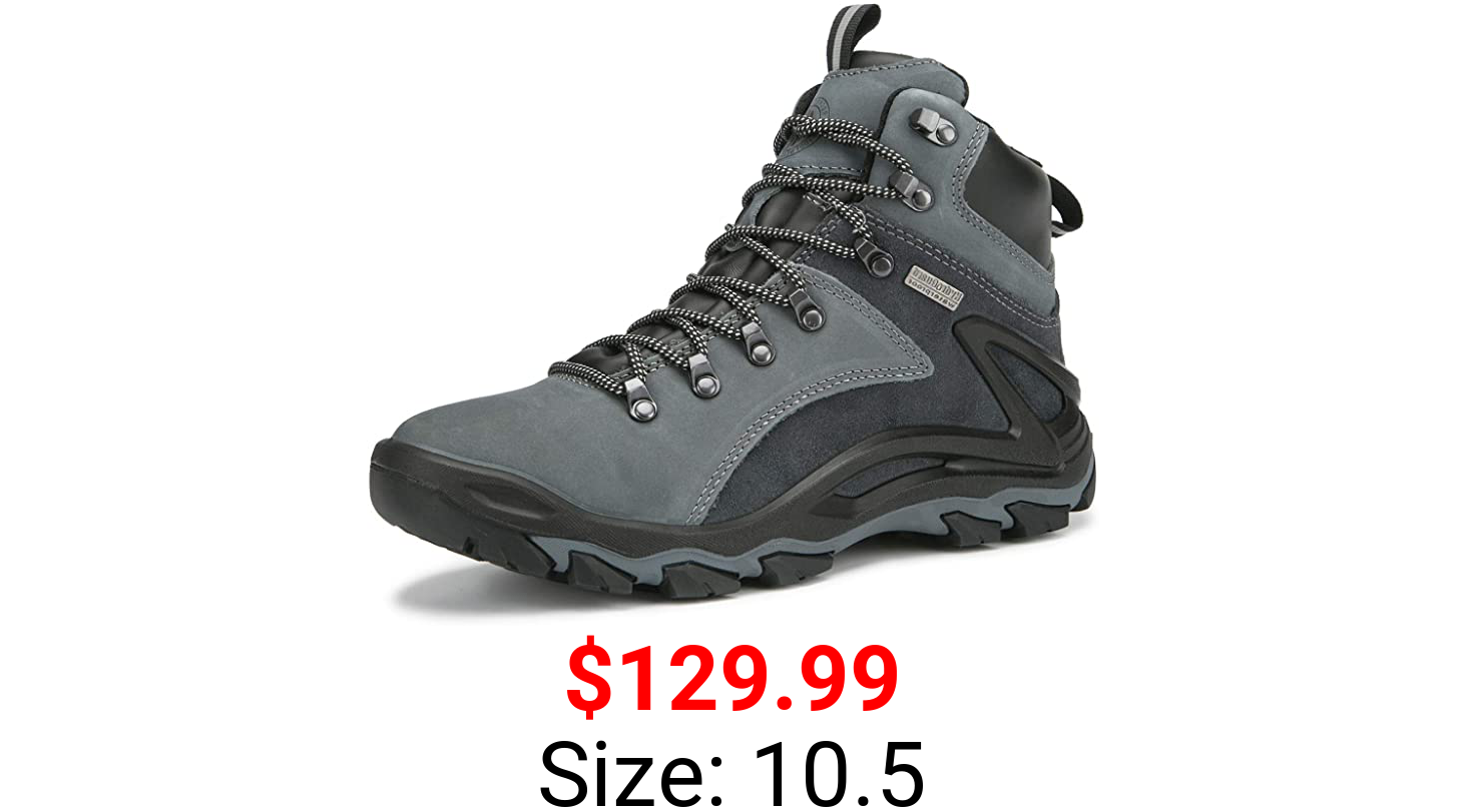 ROCKROOSTER Men's Waterproof Hiking Boot, 6'' Non-Slip Outdoor Mountaineering Boots, Ankle, Lightweight, Anti-Fatigue, Comfortable. (KS257 KS258)