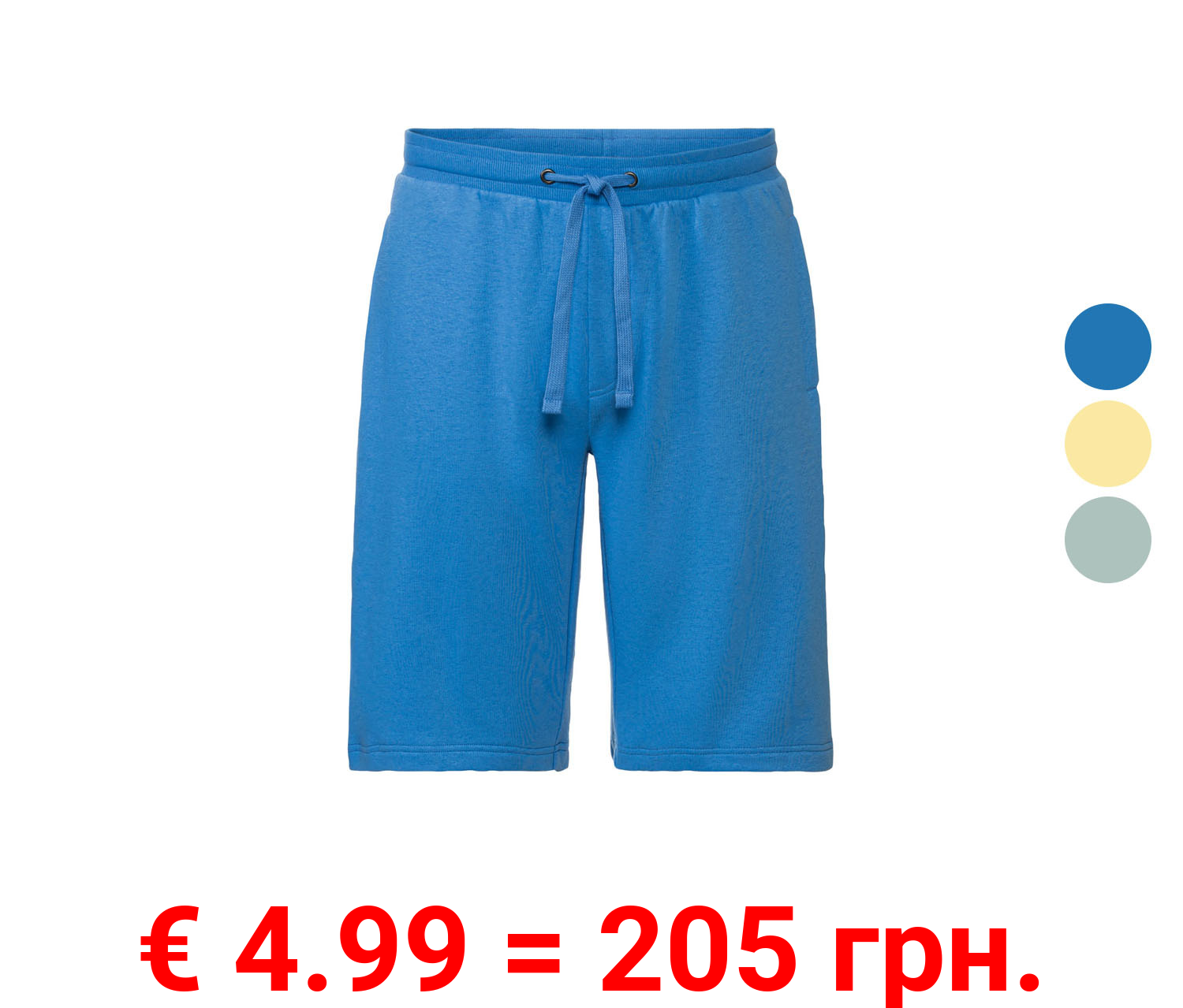 LIVERGY® Herren Sweatshorts, extra weiche Sweat-Qualität, mit Baumwolle