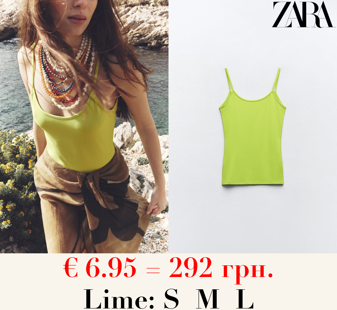 POLYAMIDE TOP WITH THIN STRAPS