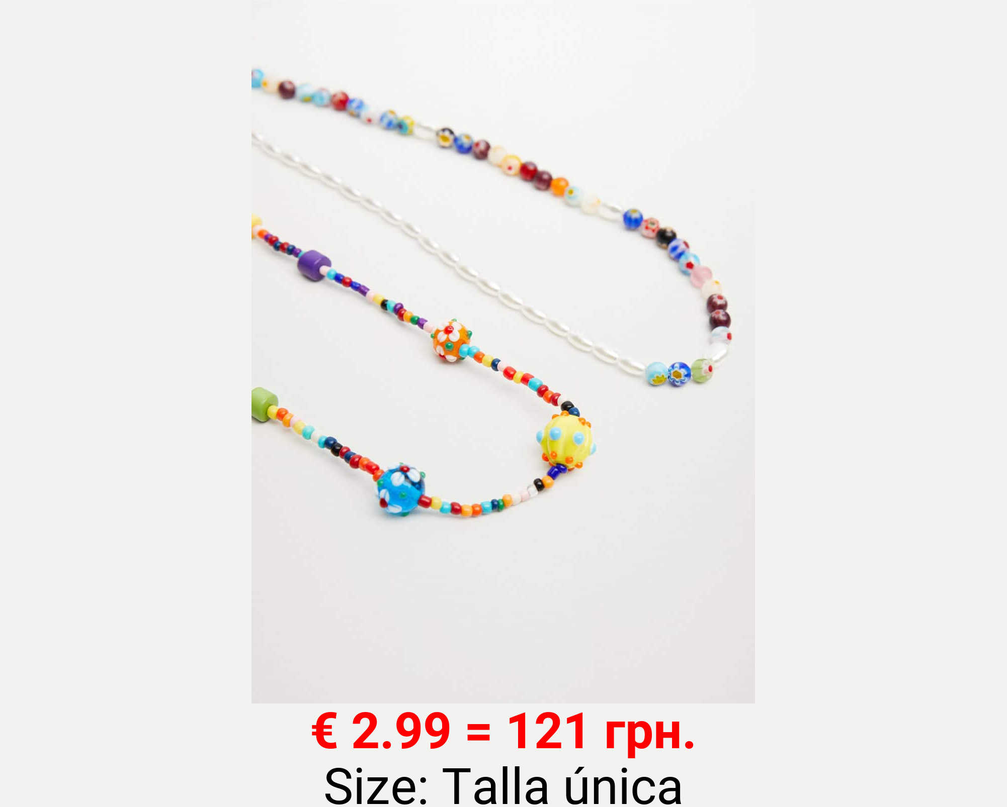 Collar abalorios combinados