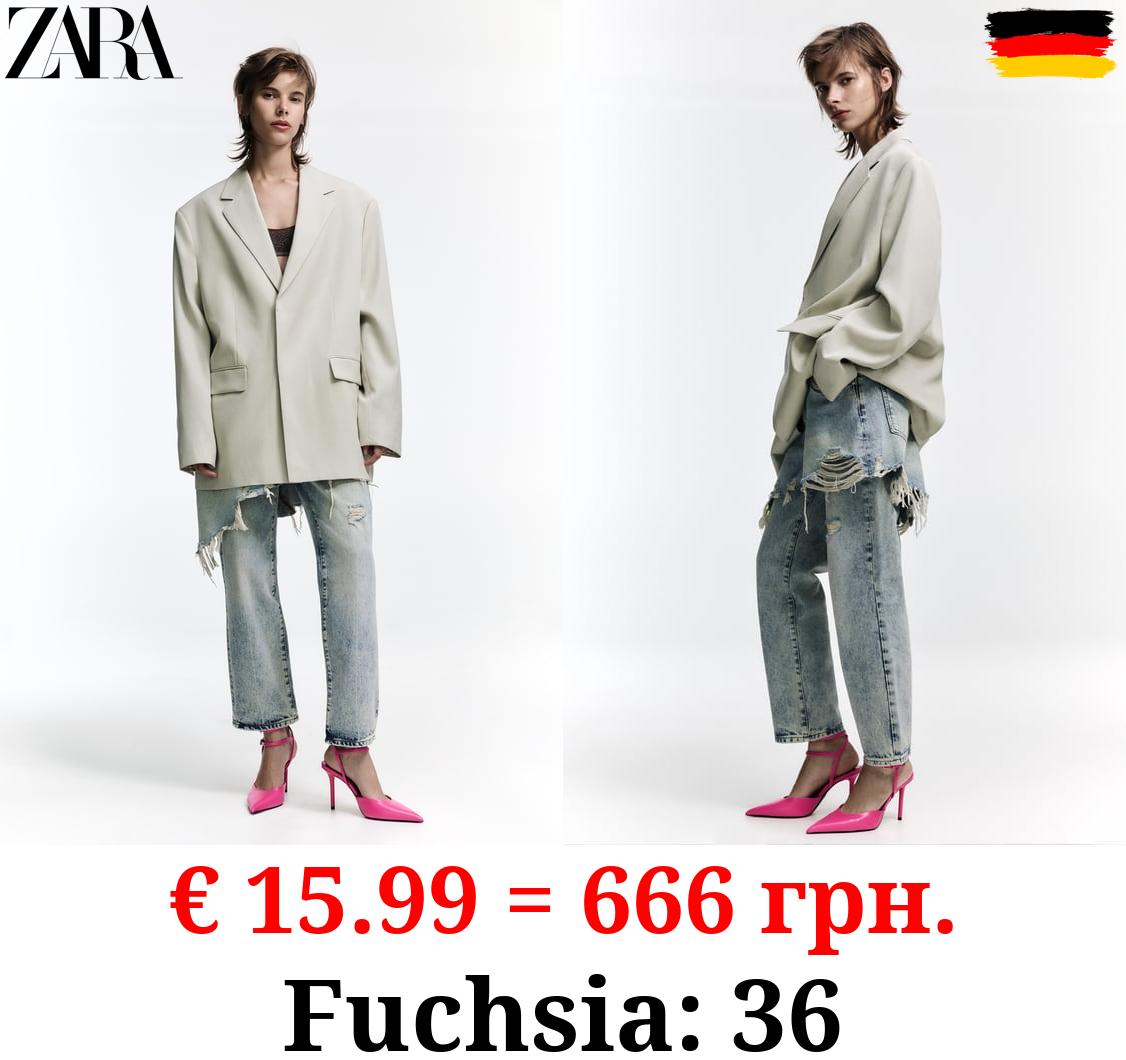 LEATHER HIGH-HEEL SLINGBACK SHOES