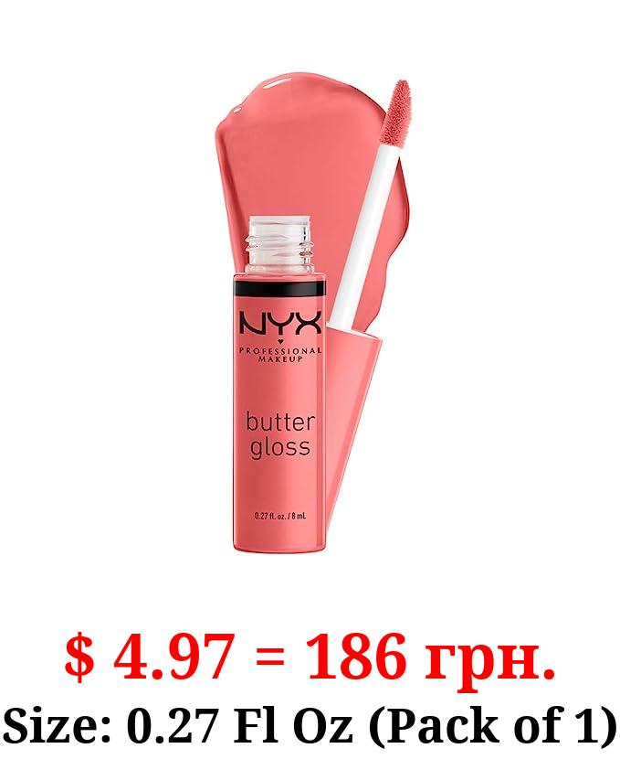 NYX PROFESSIONAL MAKEUP Butter Gloss, Non-Sticky Lip Gloss - Creme Brulee (Natural)