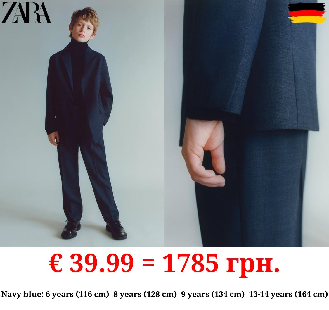 PREMIUM TESSUTI PIEMONTESI WOOL BLEND SUIT BLAZER