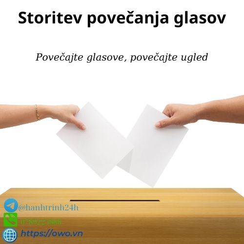 Storitev povečanja glasov: Storitev povečanja glasov vam omogoča, da svoje mnenje delite s širšo publiko, kar povečuje vaš vpliv in omogoča, da vaša sporočila dosežejo več ljudi.
