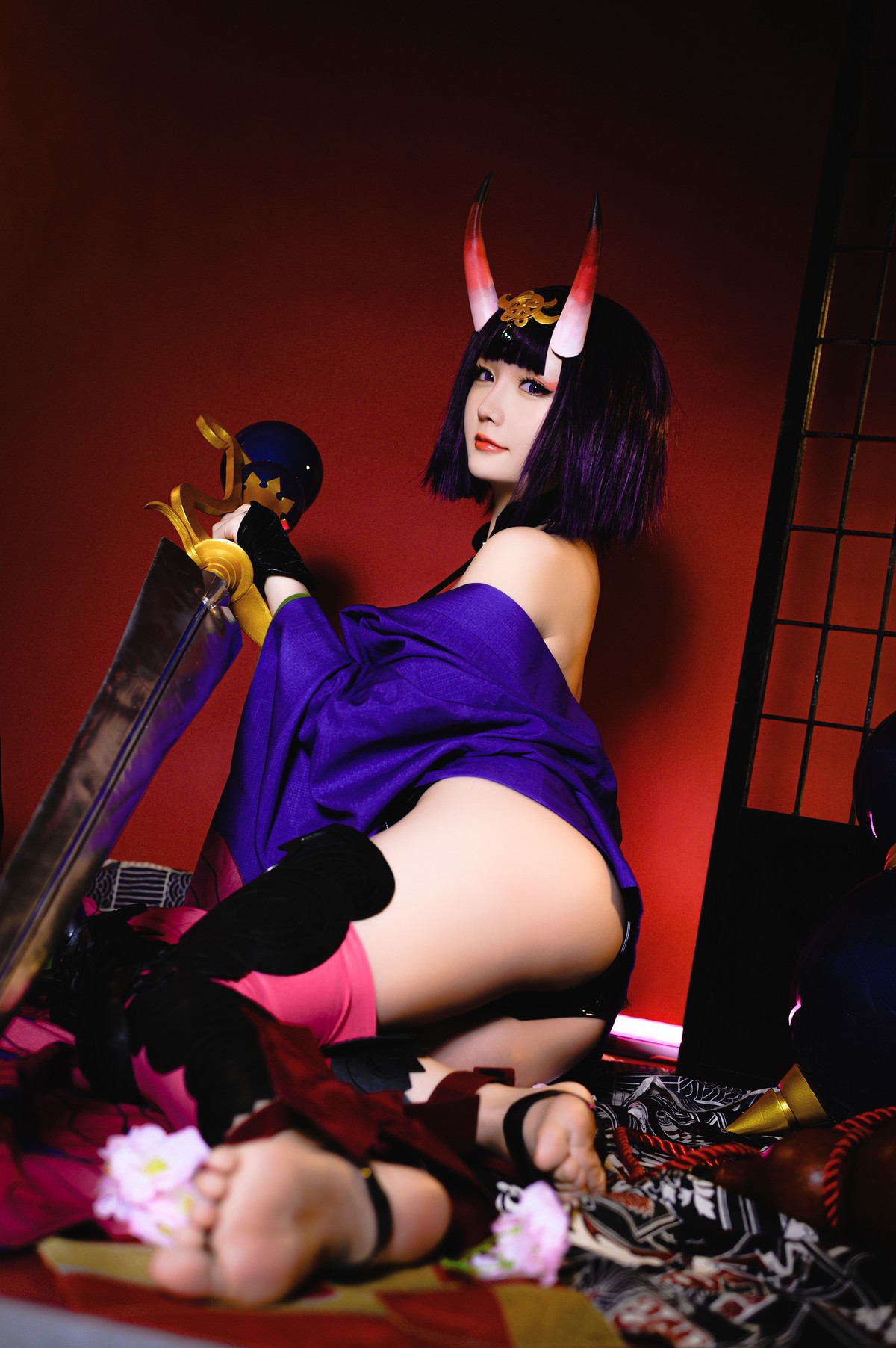 Cosplay 星之迟迟Hoshilily 酒吞原皮 19