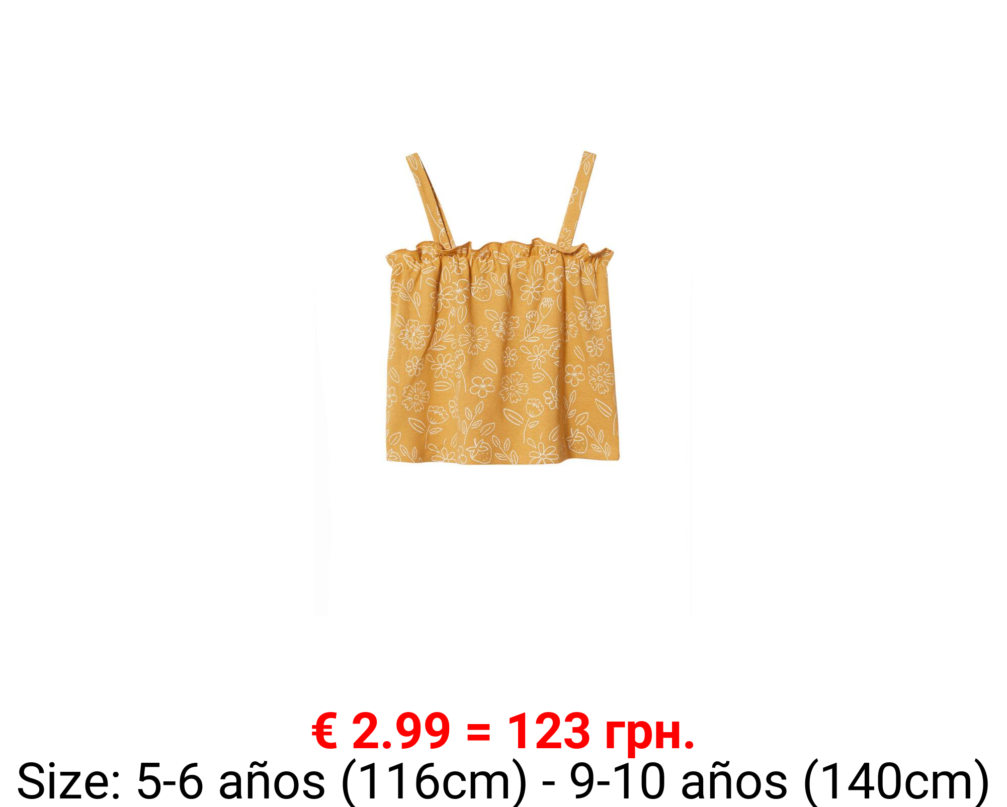 Top algodón volante