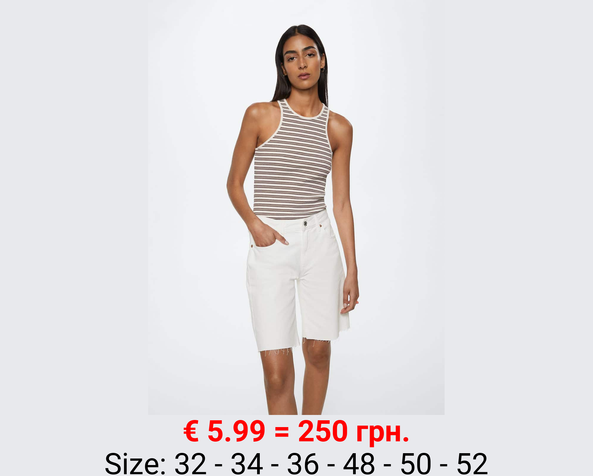 Bermudas vaqueras bajo deshilachado