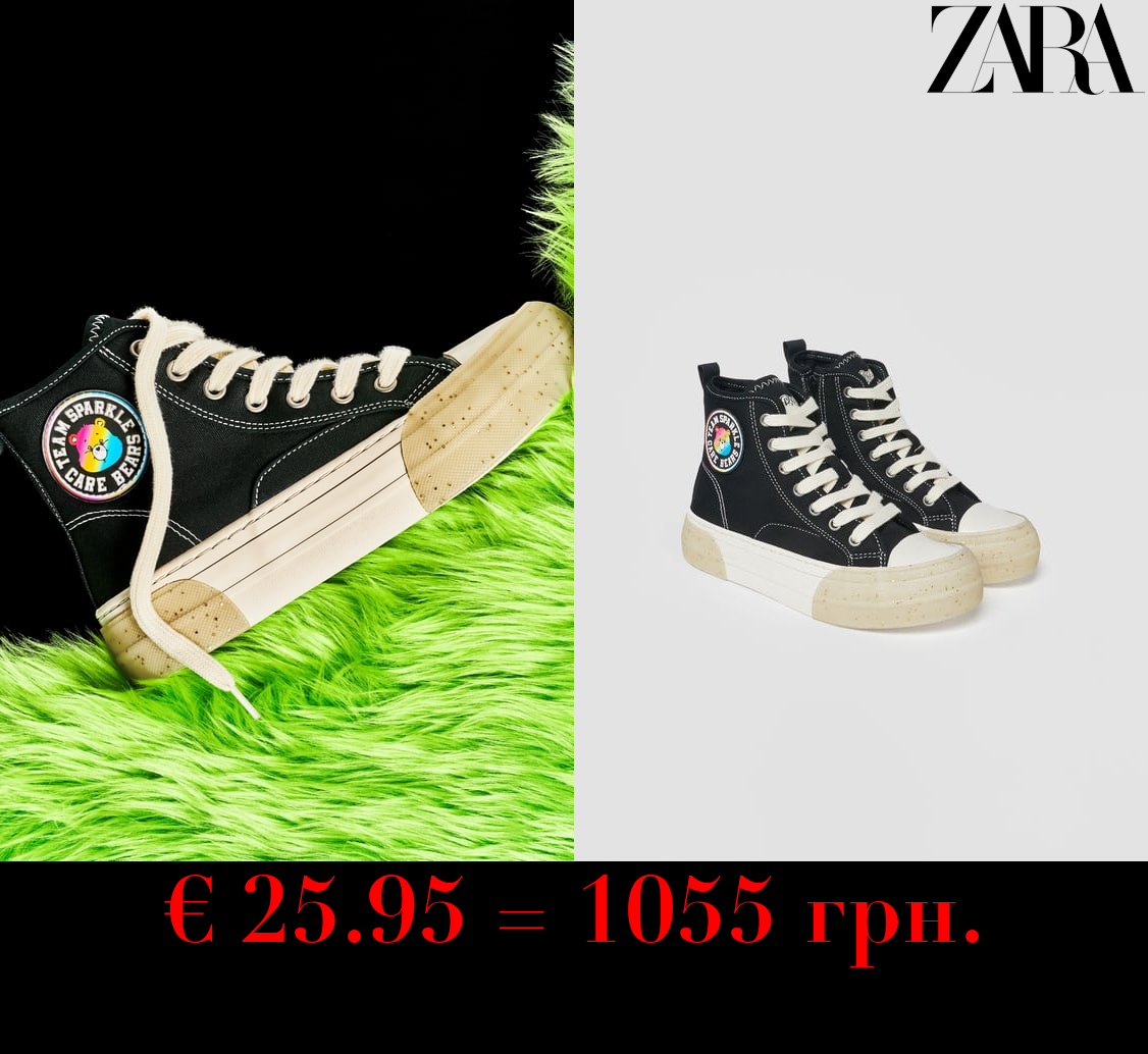 KIDS/ CARE BEAR © HIGH-TOP SNEAKERS