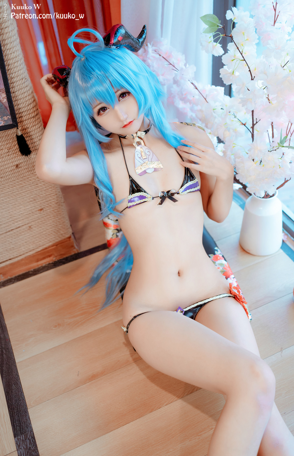 Cosplay KuukoW クー子 Ganyu 甘雨 15