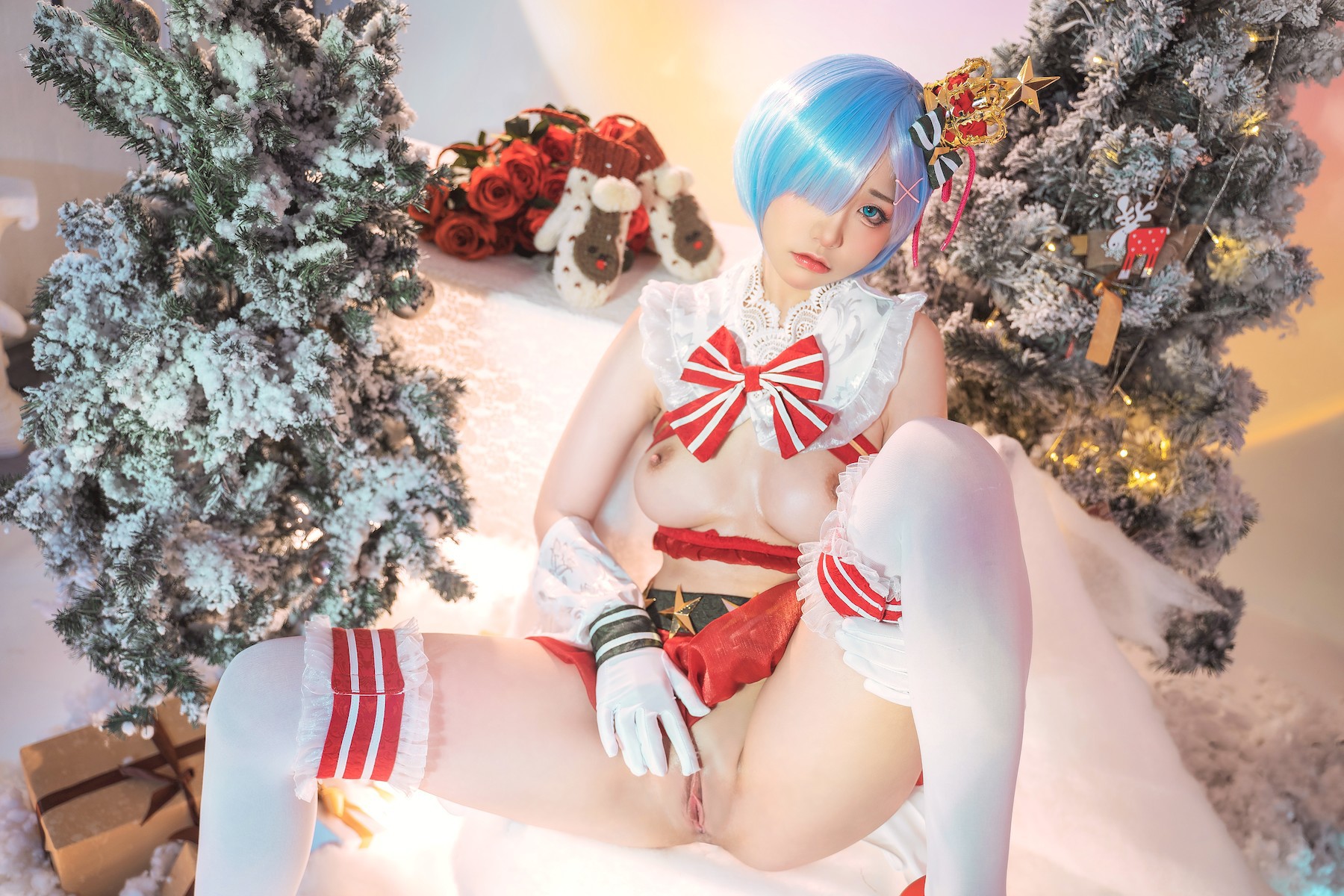 爆机少女喵小吉 Cosplay Re：从零开始的圣诞节 17