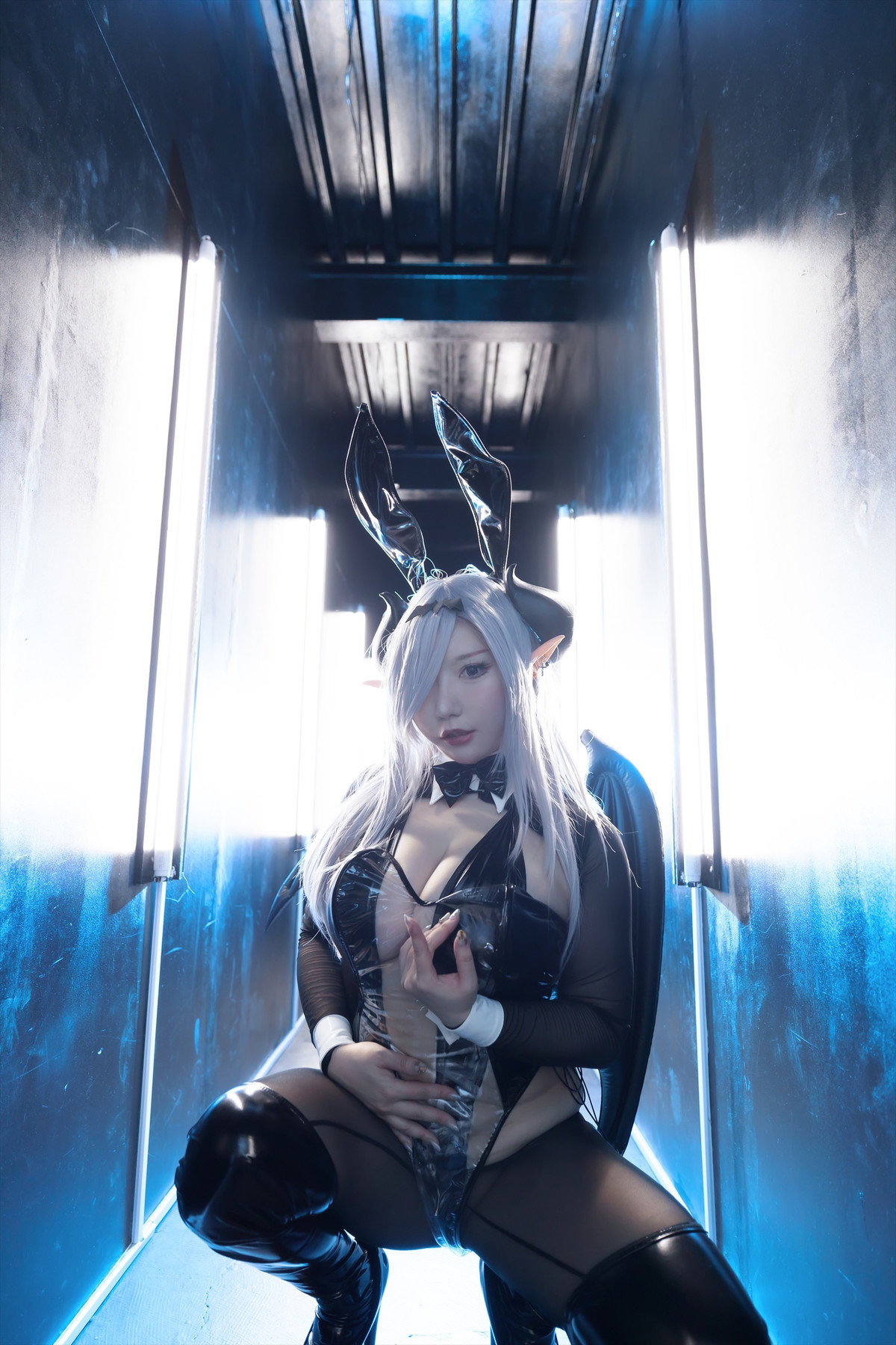 Cosplay SAKUサク See-through Bunny Succubus Set.01 33