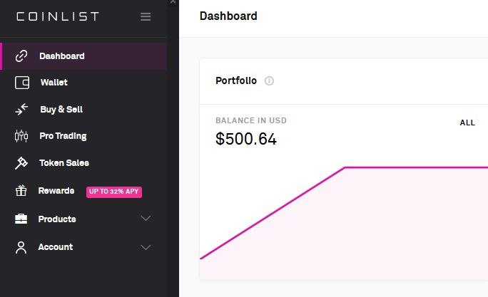 Проекты на coinlist