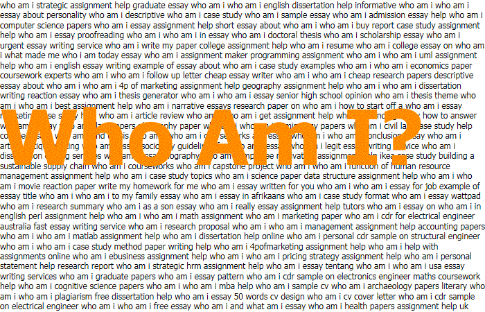 Who am i essay for students pdf picture