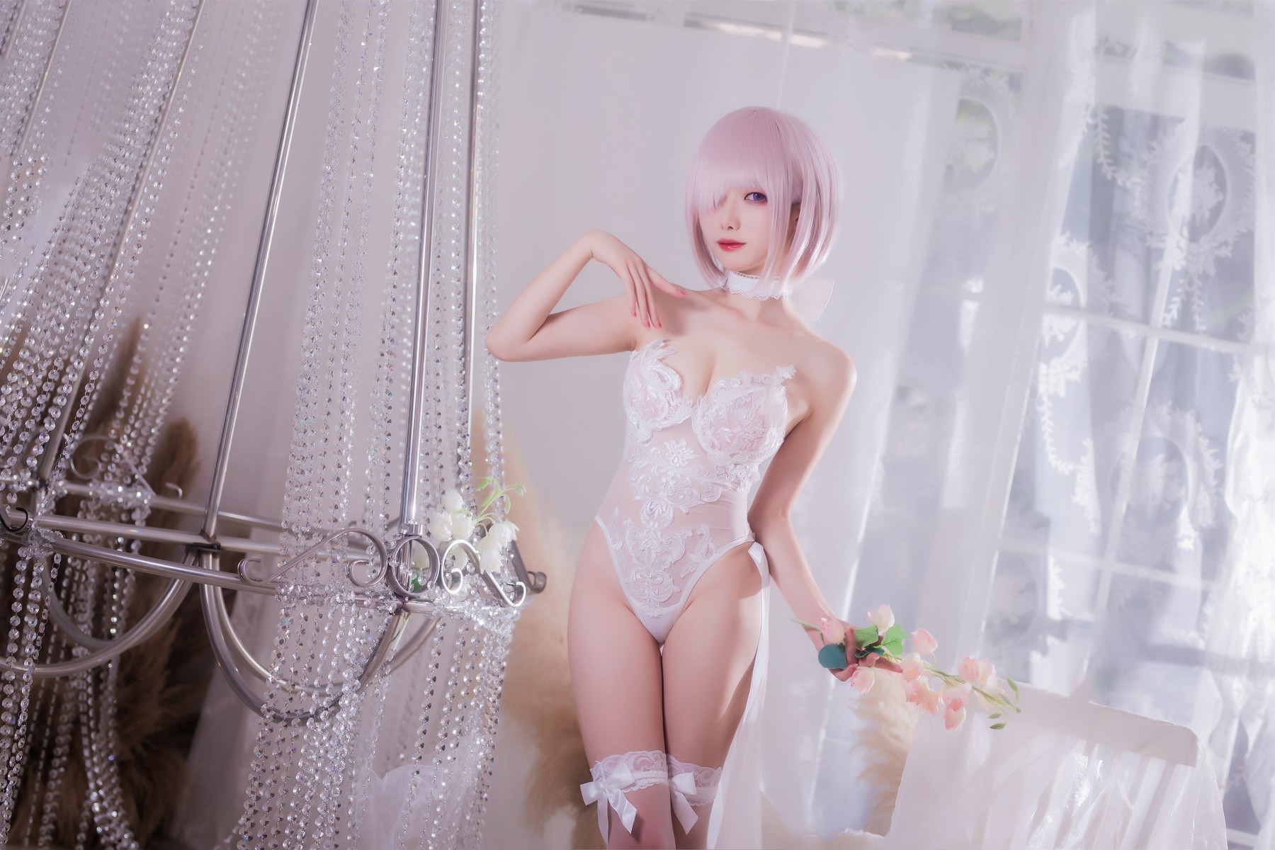 Cosplay 封疆疆 婚纱玛修 Wedding Dress 32