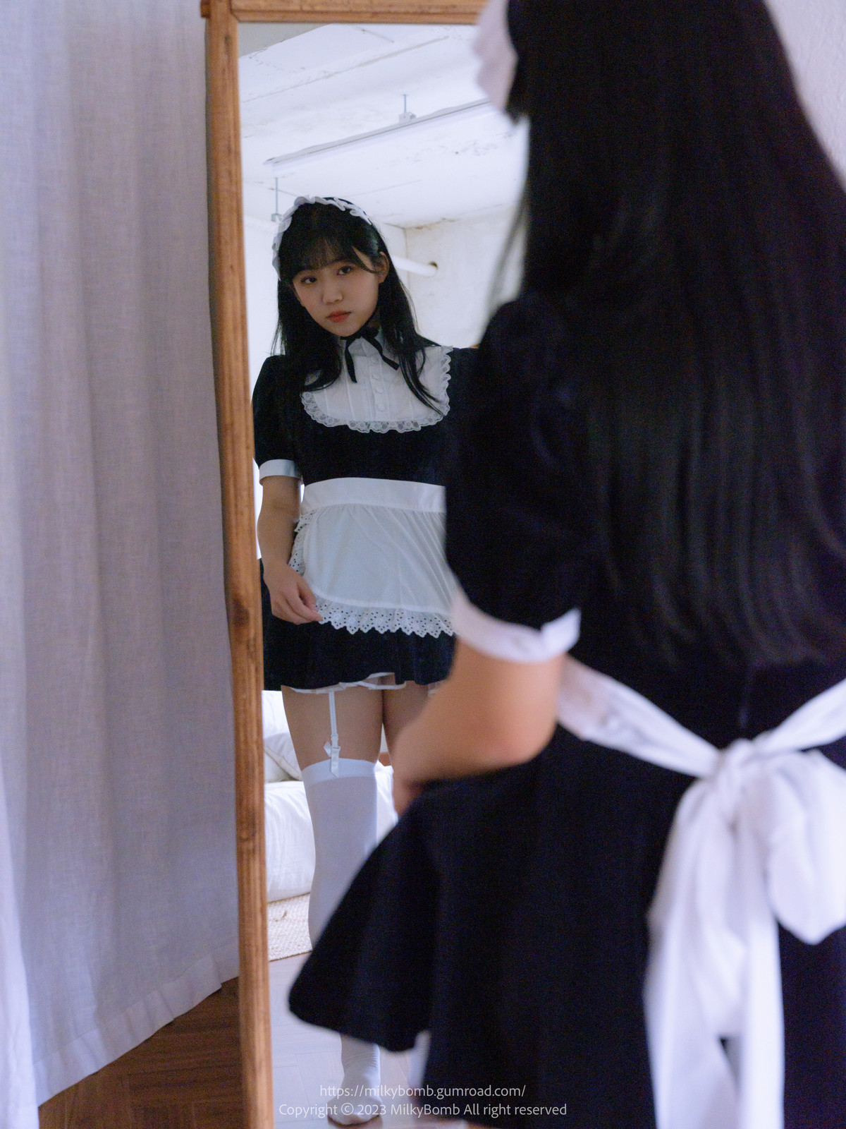 Yui 유이, [MilkyBomb] Maid Set.01 11