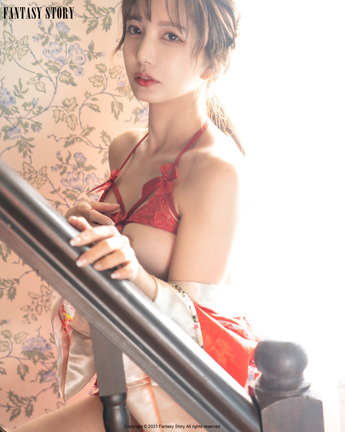 Rua 루아, [Fantasy Story] A Girl in a Red Yukata Set.01 53