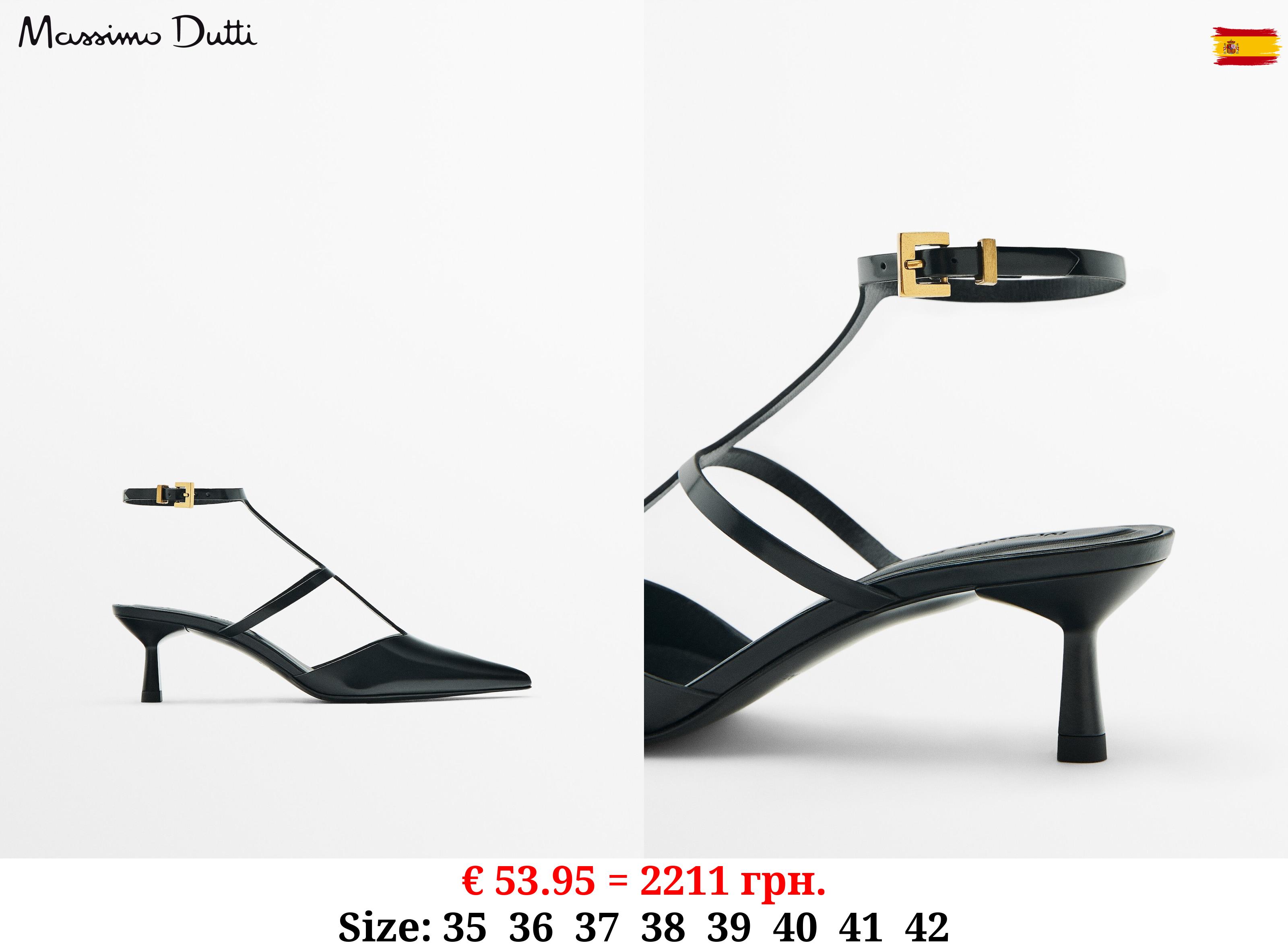 Heeled slingback shoes BLACK